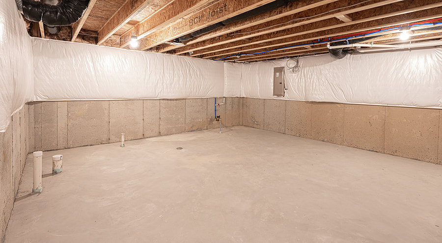 new basement has been insulated and waterproof by wilton insulation
